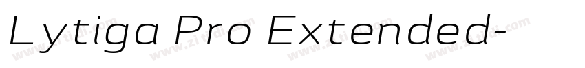 Lytiga Pro Extended字体转换